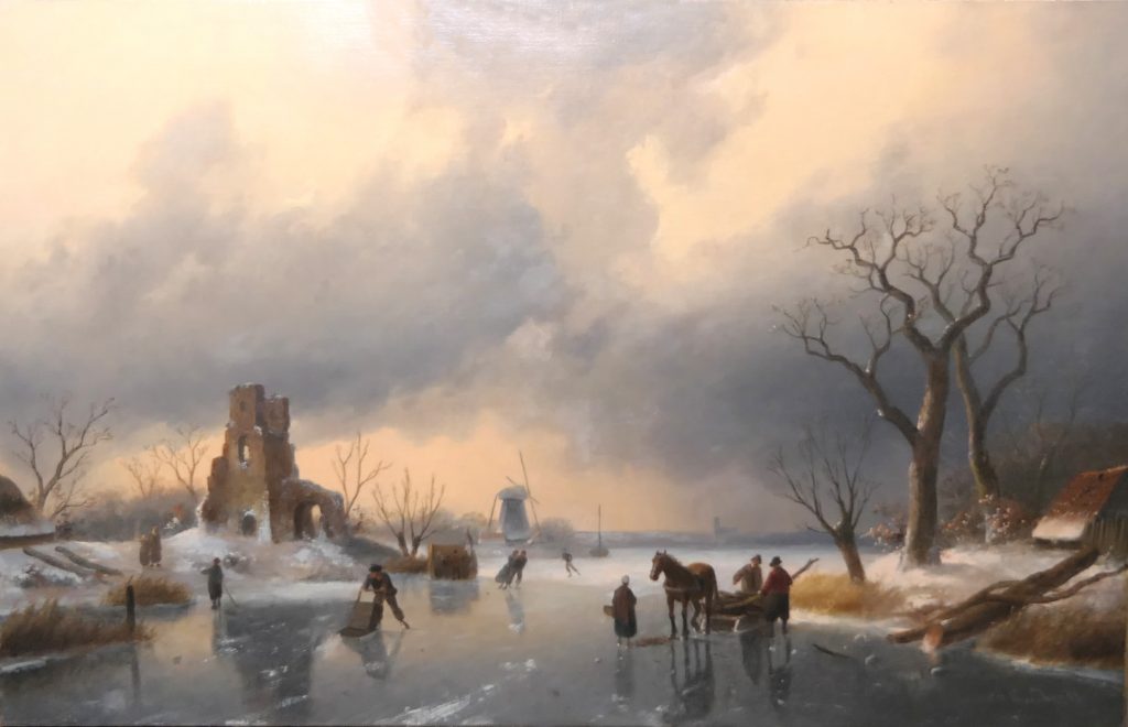 Charles Leickert - Weids Winterlandschap - Liquid Sky Gallery