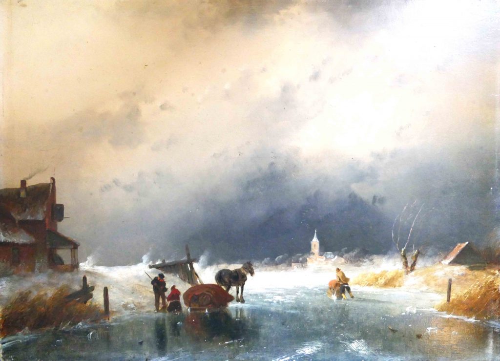 Charles Leickert - Sneeuw in de lucht - Liquid Sky Gallery